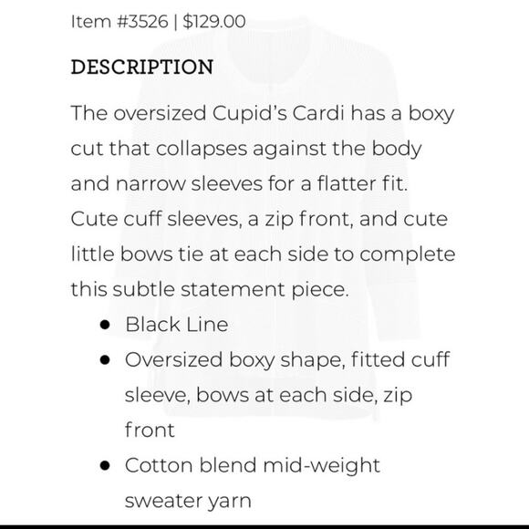 Cabi Cupid’s Cardigan Small - Picture 7 of 13